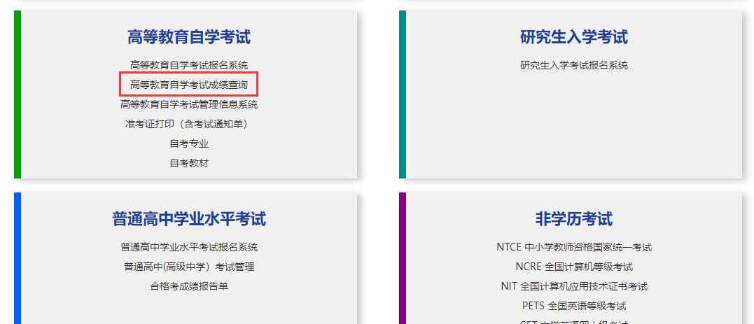 甘肅武威市自考成績查詢2 2